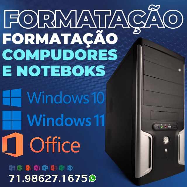 Foto 1 - Formatao Notebook e Computadores Salvador