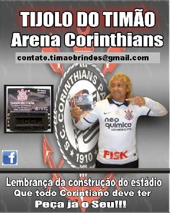 Foto 1 - Tijolo do Timo Arena Corinthians 2014